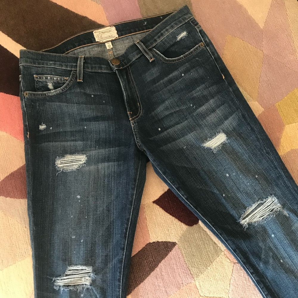 Current/Elliott The Uneven Cut Skinny Jean - Picture 2 of 14